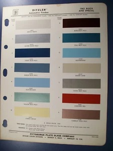 1962 Buick Electra 225 Invicta LeSabre Skylark Special PPG paint chips set - Picture 1 of 1