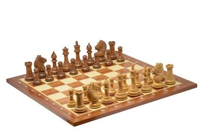 Ajedrez Madera Madera Tablero de Ajedrez Casa de Ajedrez Nuevo Foto 1 de 4
