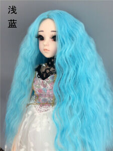 Centre Parting Wig Wavy Hair For BJD SD Boy Girl Dolls Girl Long Curly Wig