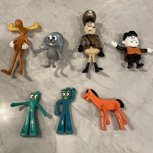 Vintage 1980’s Rocky And Bullwinkle Gumby And Pokey Lot