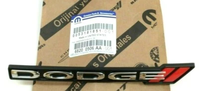 Dodge Durango 2014-2020 parrilla delantera negro rojo rayas logotipo placa de identificación emblema OEM Foto 1 de 4