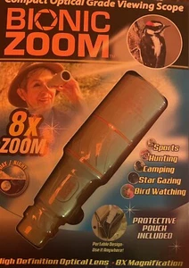 Bionic Zoom - Compact Optical Grade Viewing Scope, 8x Zoom - As Seen on TV GR11 - Picture 1 of 2