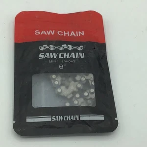 Mini Kettensäge Sägekette 6 Zoll x 1/4 Zoll - 043 Uni. Ersatzkette - Bild 1 von 3