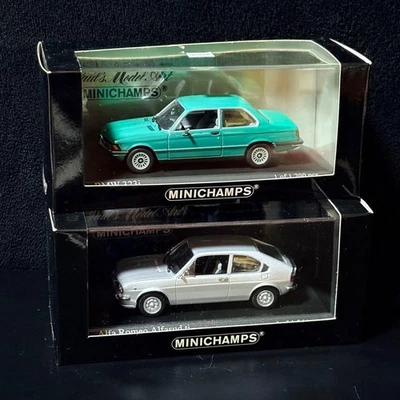Minichamps Alfa Sud Ti y BMW E21 323i 1/43 Model Car Set - Imagen 1 de 4