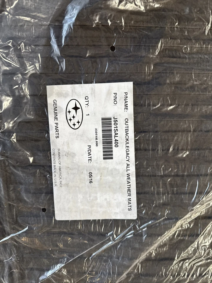 Alfombrillas altas para todo tipo de clima Subaru Outback/Legacy J501SAL410 2015-2018 nuevas Foto 1 de 1