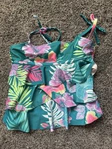 Girls Sz Small 5-6 Justice Swim Top - Picture 1 of 3