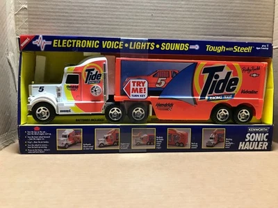 Buddy L Tide Racing Team Semi Kenworth Рики Радд Редкие Рабочие Огни Звук  - Изображение 1 из 2