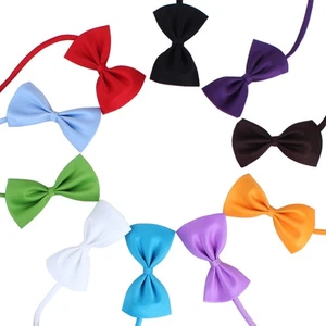 10Pcs Pet Bow Ties Adjustable for Dogs Cats Collar Accessories Neckties - Picture 1 of 6