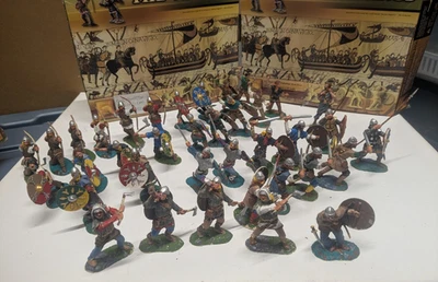 Conte 36 Vikingos Pintado Soplando Cuerno Señor de la Guerra Foto 1 de 4