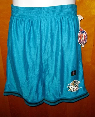 复古 Jump Ball Club NBA 底特律活塞篮球短裤青少年 L 码全新带标签 — 第 1/4 张图片
