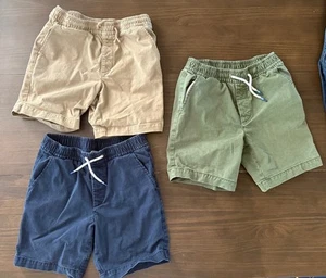 Gap Kids Pull On Drawstring Khaki Shorts Youth Boys Size XL 3 Pairs - Picture 1 of 5