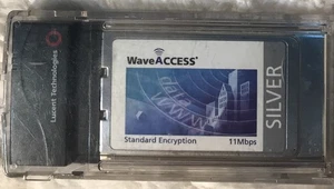 Lucent WaveACCESS Carte Argent PC24E-H-FC Chiffrement Standard 11 Mbps - Photo 1/5