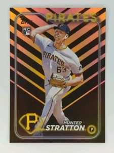 Hunter Stratton RC 2024 Topps Update Halloween Orange & Black Rookie Parallel - Picture 1 of 2