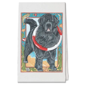 Newfoundland Decorative Cotton Kitchen Dish Towel, Pet Gift - Picture 1 of 1