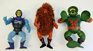 Konvolut 3 Mattel He-Man MOTU Grizzlor, Skeletor und Blutegel Figuren 80er Jahre - Bild 1 von 8