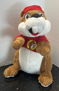 "Mascota castor Buc-ees 10"" felpa con camiseta Bucky Bucees" - Imagen 1 de 6