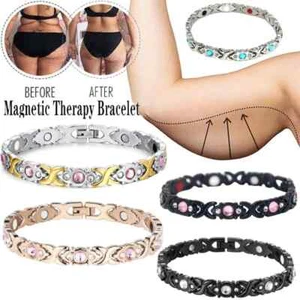 Magnetic Lymphatic Drainage Bracelet for Men Women Lymphatic Detox Zircon - Picture 1 of 28