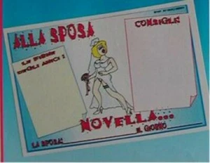 POSTERINO SPOSA SCHERZO SPOSI - Foto 1 di 1