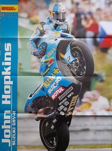 Poster doppio John Hopkins Max Biagi Moto Sprint - Picture 1 of 2