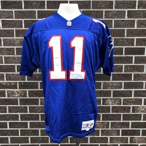 Vintage New England Patriots Drew Bledsoe #11 Blue Authentic Wilson Jersey 48 - Picture 1 of 10