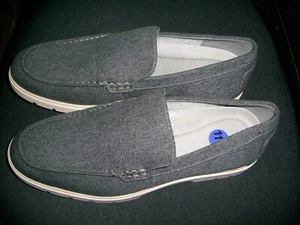 Mens CALVIN KLEIN Slip On Round Toe Gray Casual Size 11.5 NEW $70 - Picture 1 of 5