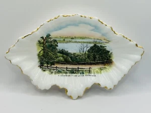 Vintage Shelley Souvenir Dish Early View Of Lakes Entrance - Picture 1 of 4