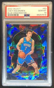 2022-23 Panini Select Chet Holmgren Concourse Blue Cracked Ice Prizm PSA 10 (RC) - Bild 1 von 2