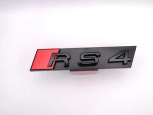 Audi RS4 2018/24 Gloss Black Front Radiator Grill Badge Emblem - Picture 1 of 2