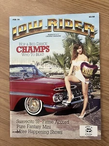 LOWRIDER MAGAZINE*FEBRUARY 1991*VINTAGE*BRAND NEW*VERY RARE*COLLECTIBLE* - Picture 1 of 1