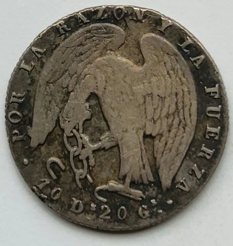 1845 Chile 2 Reales Cover