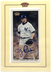 2002 Topps 206 - Roger Clemens - Mini On-Card Framed Auto Yankees - Picture 1 of 2