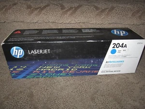 HP CF511A Cyan Toner Cartridge Genuine 204A LaserJet M154 MFP M180 M181 - Picture 1 of 5
