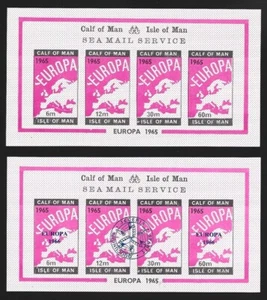 Calf of Man | Isle of Man 1965 Europa 2 sheets Local Post VF-NH - Picture 1 of 2