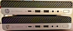 HP EliteDesk 705-G4 Mini Ryzen 5 Pro 16 GB RAM 256 GB nVME drive - Afbeelding 1 van 4