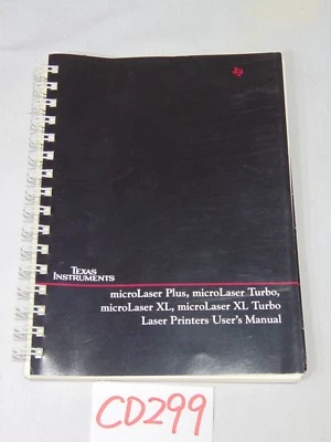 VINTAGE TEXAS INSTRUMENTS USER'S MANUAL-MICROLASER PLUS-TURBO-LASER PRINTERS  - Image 1 of 3