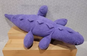 USA Vintage Terry Panno Asciugamano Viola Alligatore Coccodrillo Peluche Giocattolo 17" - Foto 1 di 9