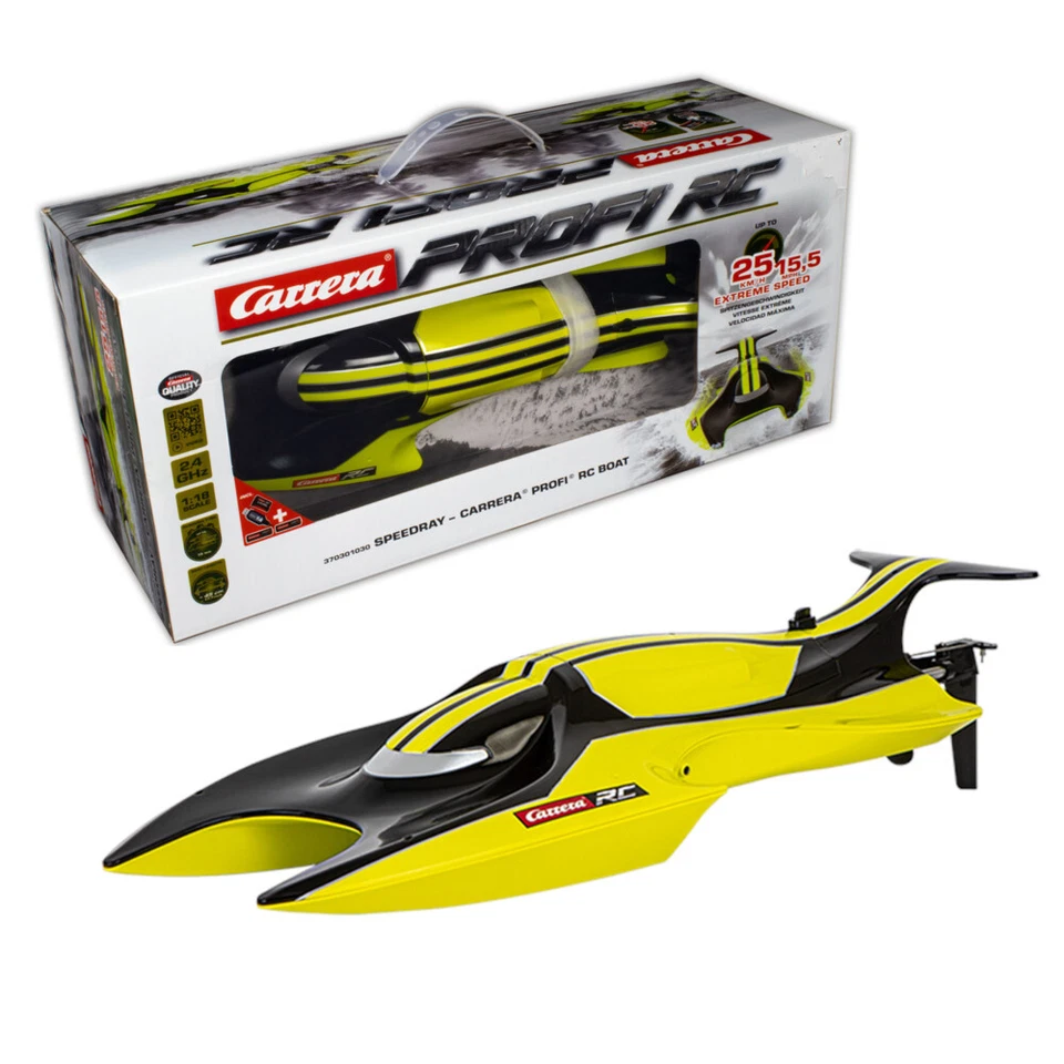 RC Speedboat Speedray 2,4 Ghz 25 km/h 45 cm Speedboot Carrera Profi RC Boot NEU - Bild 1 von 1