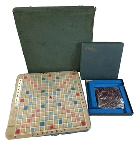 Vintage 1977 SCRABBLE DELUXE EDITION Rotating Turntable Game w Box Selchow & Rig - Picture 1 of 12