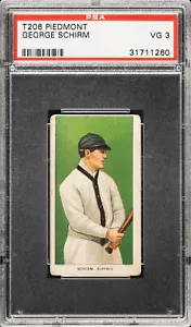 1909 T206 Piedmont 350 George Schirm Buffalo PSA 3 VG - Picture 1 of 2