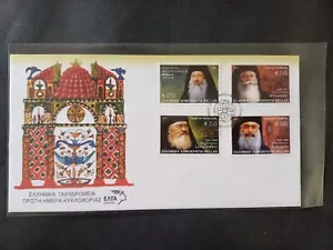 - GREECE 2002 ARCHIBISHOPS AND ALL GREECE FDC - Picture 1 of 1