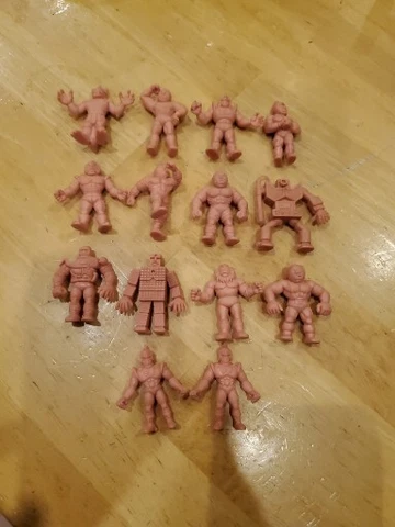 Muscle Men Lot of 14 Figures Kinnikuman Flesh M.U.S.C.L.E Vintage 1980s One Dup Cover