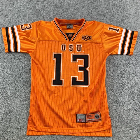 Oklahoma State Cowboys Jersey Boys Large Orange NCAA OSU Football 13 Youth Cover