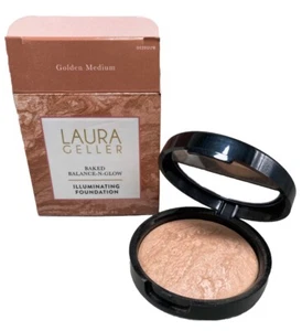 Laura Geller Baked Balance-N-Glow fondotinta illuminante GOLDEN MEDIUM 0,28 oz - Foto 1 di 6
