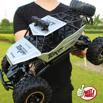 XL Large Remote Control RC Cars Big Wheel Car Monster Truck 4WD Kid Toy Electric - Image 1 of 4