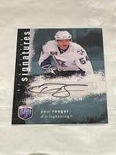 Paul Ranger 2007-08 Upper Deck Be a Player Signatures #S-PR Auto Lightning LOOK!