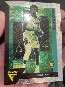 Baloncesto Panini Flux #247 Zeke Nnaji 2020-21 novato Denver Nuggets plata Lazer - Imagen 1 de 2