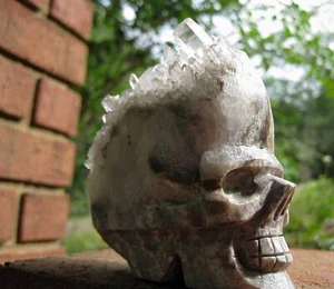 Metaphysical Crystal Skull NOX PRAECANTATOR-DARK WIZARD Djinn - Picture 1 of 3
