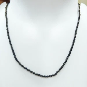 AAA Genuine Natural Black Spinel Micro Faceted Round Beads 3mm 4mm 5mm 6mm - Picture 1 of 3