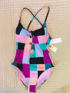 NWT Red Carter Women's Swimwear Bikini One Piece Multi Color Size M MSPR $165 - Picture 1 of 9