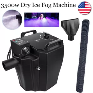3500W tief liegende Rauch Nebelmaschine Bühne DJ Trockeneis Nebelmaschine Effekt Hochzeit USA - Bild 1 von 10